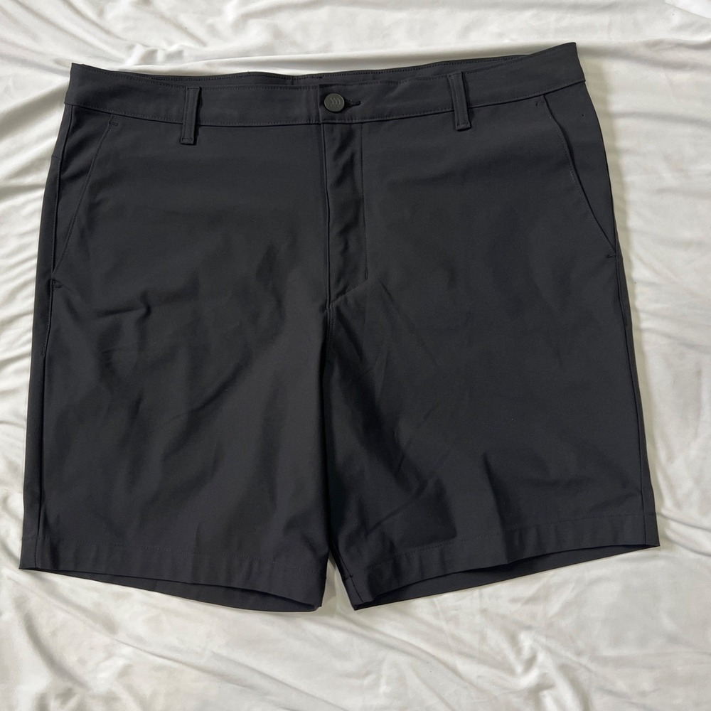 All In Motion Chino Golf Shorts Mens Size 38 Black Stretch